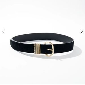 Suede Denim Belt
